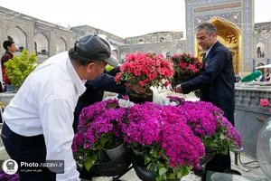 استقبال از بهار در حرم مطهر رضوی