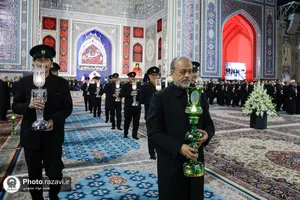 آئین خطبه&zwnj;خوانی شب عاشورا در حرم مطهر رضوی-1