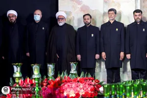 آیین خطبه خوانی شب شهادت امام رضا علیه السلام در حرم مطهر رضوی - 2