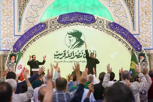 ندای «لبیک یا نصرالله» در حرم مطهر رضوی