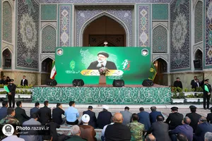 مراسم چهلم شهدای خدمت در حرم مطهر رضوی-2