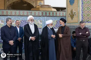 تشییع پیکر والده مکرمه آیت الله صدر حسینی