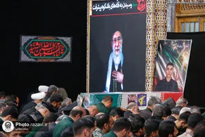 وداع با پیکر شهدای مدافع امنیت در حرم مطهر رضوی