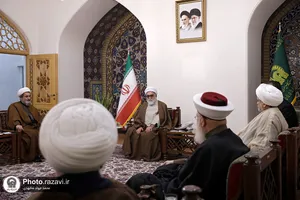 دیدار هیأت تجمع علمای مسلمین لبنان با تولیت آستان قدس رضوی
