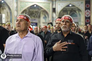 عزاداری هیئت&zwnj;&zwnj;های مذهبی خراسان شمالی در حسینیه حرم