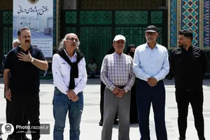 تشییع پیکر محمدباقر اوحدی در حرم مطهر رضوی