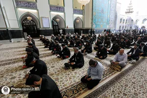 آیین اذن اعزام کاروان زیر سایه خورشید در حرم مطهر رضوی