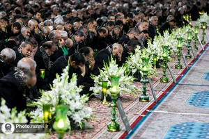 آیین خطبه خوانی شب شهادت امام رضا علیه السلام در حرم مطهر رضوی - 2