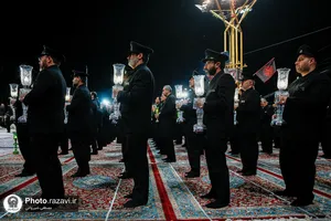 آیین خطبه&zwnj;خوانی شب شهادت امام رضا علیه&zwnj;السلام در حرم مطهر رضوی