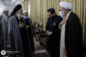 مراسم جشن میلاد امیرالمومنین در تالار ولایت حرم مطهر رضوی