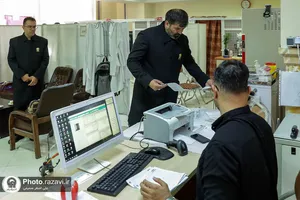 اهدا خون توسط جمعی از خدام حرم مطهر رضوی