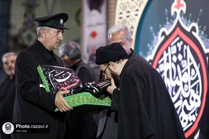 عزاداری شیعیان افغانستانی در حسینیه حرم
