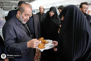 بازدید مدیرعامل بنیاد کرامت رضوی از پخت نان نذری