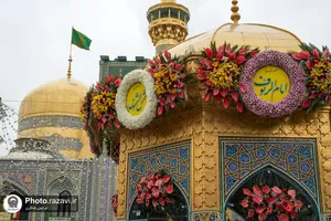 حال و هوای حرم مطهر رضوی در شب میلاد امام رضا علیه&zwnj;السلام -2