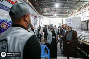 بازدید معاون بین الملل آستان قدس رضوی از موکب اهالی بصره