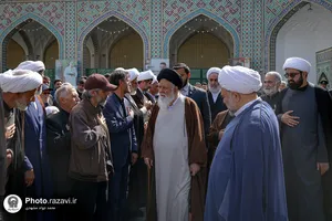 تشییع پیکر حجت&zwnj;الاسلام والمسلمین حسین صادقی در حرم مطهر رضوی