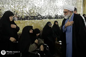 دیدار خانواده&zwnj;های شهدای جمعیت هلال احمر با تولیت آستان قدس رضوی
