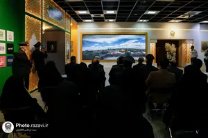 بازدید کارکنان و خدام حرم مطهر رضوی از نمایشگاه رواق خدمت