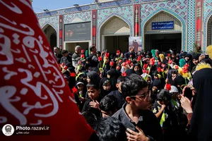 عزاداری هیئت کودکان در حرم مطهر رضوی
