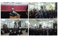 مراسم شب هفتم محرم در آستان حضرت حسین‌بن‌موسی‌الکاظم (ع) برگزار شد