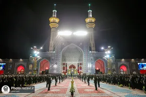 آیین خطبه&zwnj;خوانی شب عاشورای حسینی در حرم مطهر رضوی -1
