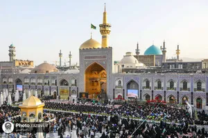 آیین اذن عزای ماه محرم در حرم مطهر رضوی-1