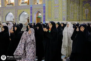 آخرین نماز جماعت سال 1401 در حرم مطهر رضوی