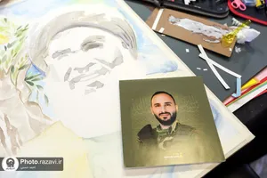 حضور شرکت کنندگان رویداد هنری &laquo;پرچم بر زمین نمی&zwnj;افتد&raquo; در صحن قدس