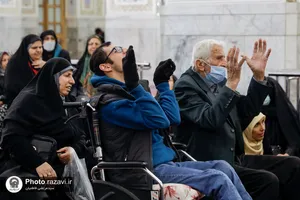 تشرف جمعی از روشندلان استان مازندران به حرم مطهر رضوی