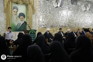نکوداشت مقام معلم در حرم مطهر رضوی