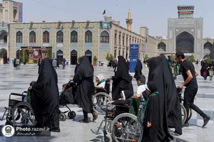 تشرف کاروان زیارتی تبریز به حرم مطهر رضوی