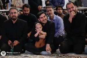 وداع با پیکر فرمانده قرارگاه عملیاتی سجاد سراوان در حرم مطهر رضوی