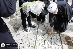 حضور تولیت آستان قدس رضوی در گلزار شهدای خواجه&zwnj;ربیع