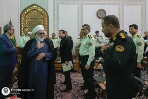دیدار فرماندهان انتظامی استان خراسان رضوی با تولیت آستان قدس رضوی