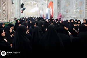 عزاداری سنتی بانوان عرب زبان در حرم مطهر رضوی