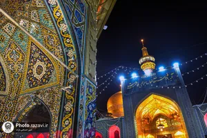 حال و هوای حرم مطهر رضوی در شب شهادت حضرت زهرا(س)