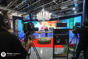 پوشش رسانه ای مراسم تحویل سال در حرم مطهر رضوی