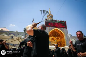 عزاداری روز اربعین حسینی در حرم مطهر رضوی