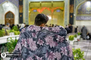 بارش باران تابستانی در حرم مطهر رضوی