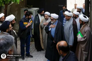 حضور تولیت آستان قدس رضوی در مدرسه علمیه الحجة