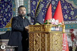 مراسم بزرگداشت چهلمین روز تدفین رهبر شهید انقلاب اسلامی در حرم مطهر رضوی