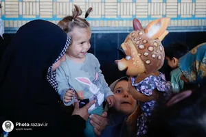 ایستگاه کبوترانه عید غدیر در حرم مطهر رضوی