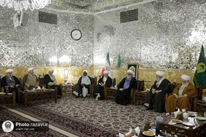 دیدار اعضای مجمع جهانی اهل بیت(ع) با تولیت آستان قدس رضوی
