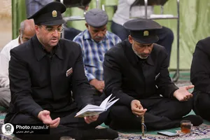 حضور خدام در مراسم عزاداری شهادت امام جواد علیه السلام در مساجد حاشیه شهر