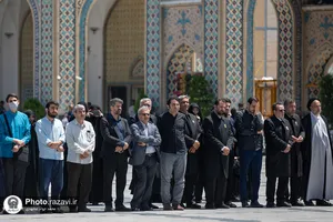 مراسم تشییع پیکر محمد حسین حشمت&zwnj;پور