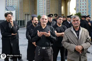 تشییع پاکبان خدوم مشهدی در حرم مطهر رضوی