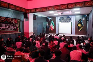 عزاداری فاطمیه در رواق نوجوان حرم مطهر رضوی