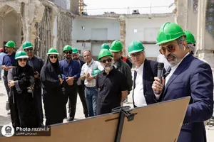 بازدید مهندسان معماری استان خراسان رضوی از پروژه های عمرانی حرم مطهر