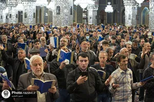 مراسم احیاء شب بیست و یکم ماه رمضان در حرم مطهر رضوی - 2