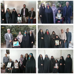 دیدار خادمیاران امام مهربانی‌ها با خانواده های شهدای بابل